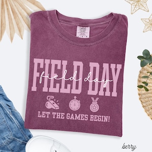 Field Day Teacher Shirt School Field Day Shirt Let The Games Begin Shirt Elementary Teacher Field Day Tee Last Day of School Teacher Team image 13