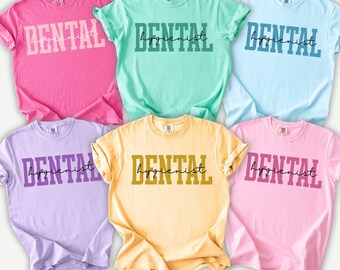 Dental Hygienist Shirt comfort colors RDH T-Shirt Dental Assistant Gift, Dental Student Grad Tee Future RDH Tshirts Dentist New Grad Dental