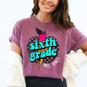 Teacher Shirt, Teacher Custom Name Shirt, Teacher Appreciation Gift, Notebook Paper Shirt, Teacher Shirt, Teacher Gift, Custom Teacher Shirt