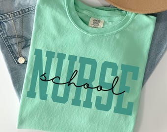 School Nurse Shirt Back To School Comfort Colors Tshirts School Nurses Gift Rn Nurse Gifts First Day Of School Tees Gift Nurses Week T-Shirt