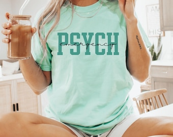 Emergency Psych Shirt Comfort Colors School Psychologist TShirt Gift for Psychologist Gift Minimalist School Psych Tee Mental health tee