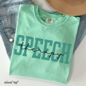 Speech Therapy Shirt SLP Comfort Colors Shirt SLPA Gift For Speech Therapist Group Shirt Speech Language Pathologist Speech Pathologist Tee