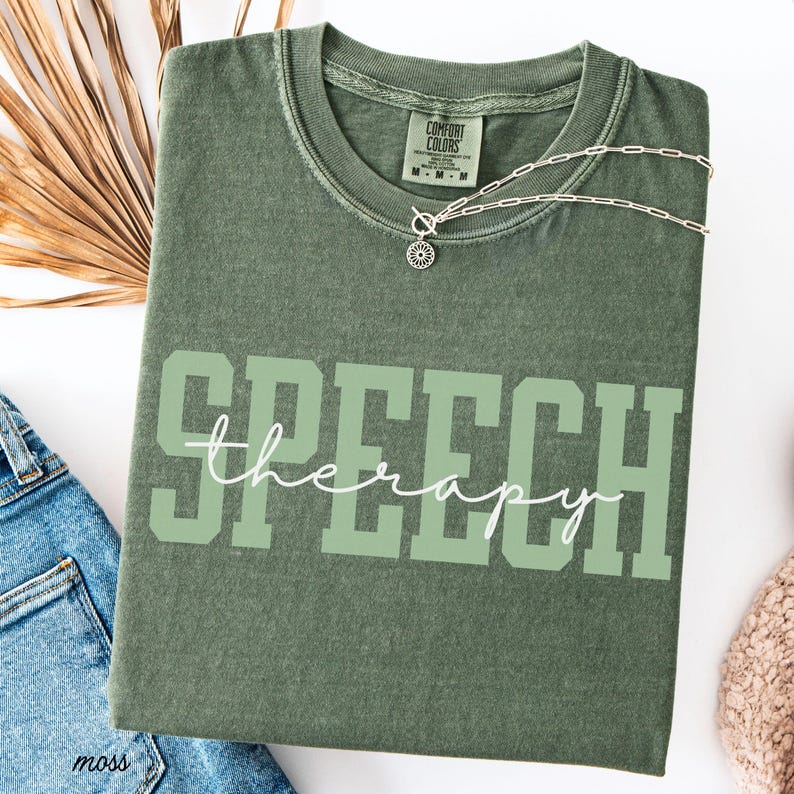 Speech Therapy Shirt SLP Comfort Colors Shirt SLPA Gift For Speech Therapist Group Shirt Speech Language Pathologist Speech Pathologist Tee image 8