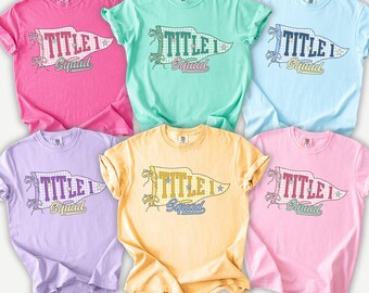 Title 1 Teacher Shirt, Comfort colors Title 1 Dream Team tee,Title One Teacher T-Shirt, Intervention Teacher Team, Interventionist Shirt