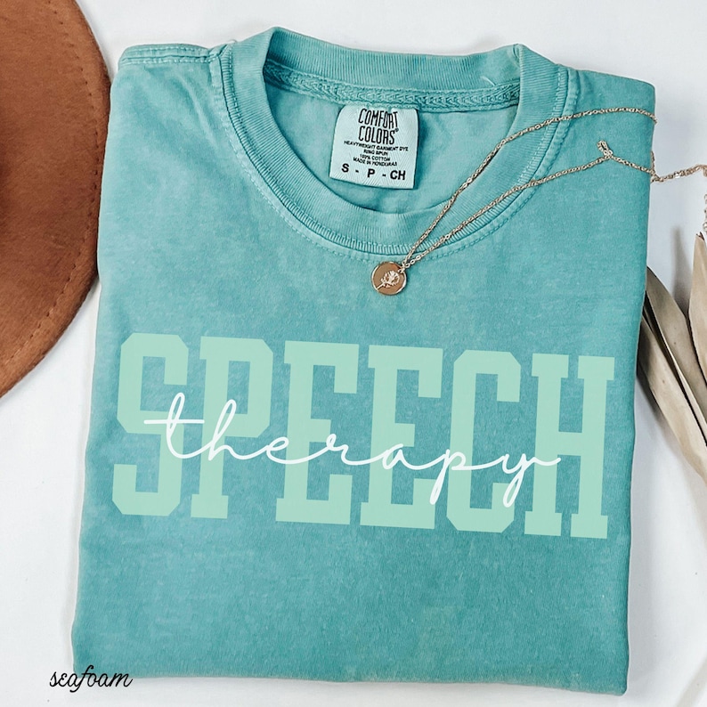Speech Therapy Shirt SLP Comfort Colors Shirt SLPA Gift For Speech Therapist Group Shirt Speech Language Pathologist Speech Pathologist Tee image 7