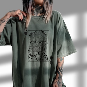 Sapphic shirt Lesbian Shirt oversized comfort color shirt Wlw Pride Tshirt lesbian gift sapphic gift queer shirt subtle lesbian tee GGC183 image 5