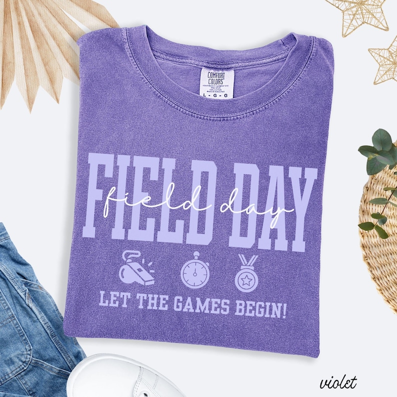 Field Day Teacher Shirt School Field Day Shirt Let The Games Begin Shirt Elementary Teacher Field Day Tee Last Day of School Teacher Team image 1