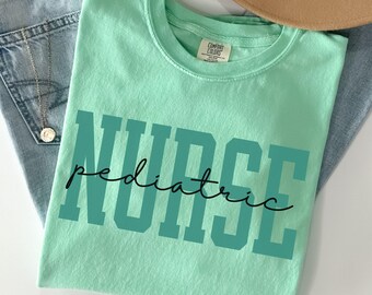 Pediatric Nurse Shirt Comfort Colors Nurse Shirt Cute Pediatric Nurse Life Gift Peds Nurse Tee Nurse Appreciation Gift Nurse Group shirt
