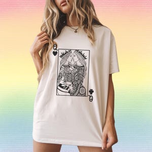 Sapphic shirt Lesbian Shirt oversized comfort color shirt Wlw Pride Tshirt lesbian gift sapphic gift queer shirt subtle lesbian tee GGC183