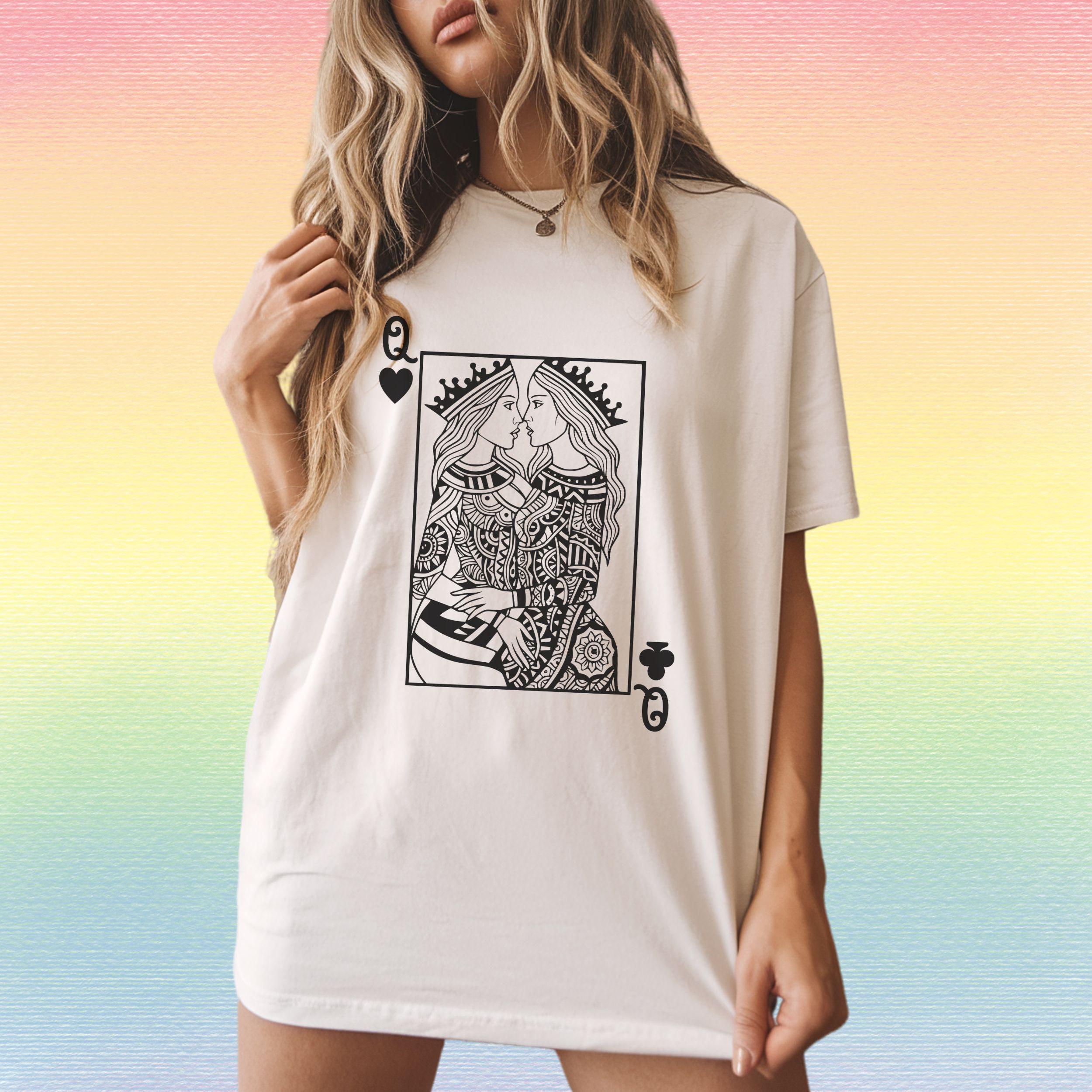 Sapphic Shirt Lesbian Shirt Oversized Comfort Color Shirt Wlw