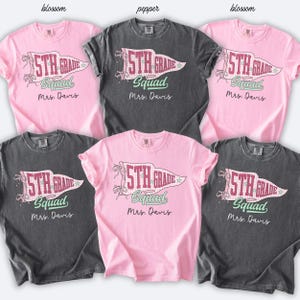Custom Fifth Grade Teacher Shirt Personalized Comfort Colors Fifth Grade Shirt Gift For Teacher 5th Grade Teacher Team Shirt Teacher Gift