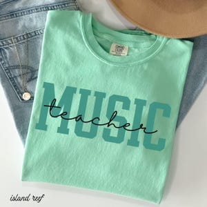 Music Teacher Shirt, Music Teacher Gift, Comfort Colors  Music Shirt, Music Gift, Music Gifts, Music Lover Gift, Music Shirt, Chorus Teacher