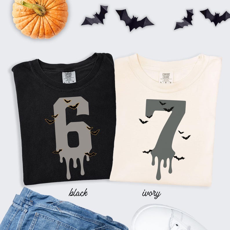 6 7 Shirts Comfort colors Shirt Couples Halloween Funny Matching Shirt Trendy Tiktok Halloween Costume Shirt 67 Trend Six Seven Meme Pumpkin image 6