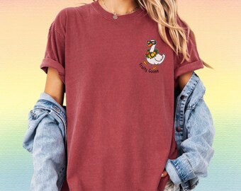 Subtle Fruity Goose Rainbow Shirt Goose Shirt, LGBTQ Shirt, Pride Shirt Gay Shirt Transgender Tee Human Rights LGBTQ+ Shirt Equality GGC271