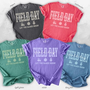 Field Day Teacher Shirt School Field Day Shirt Let The Games Begin Shirt Elementary Teacher Field Day Tee Last Day of School Teacher Team image 5