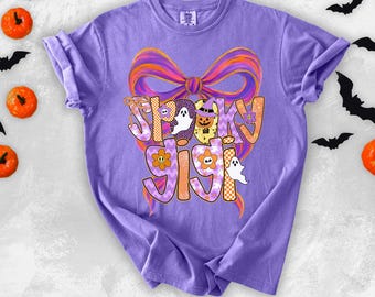 Spooky Gigi TShirt Halloween Gigi Shirts  Comfort Colors Halloween Tee Gigi Gifts Ghost Gigi Tshirt Cute Fall Gigi Grandma Halloween T-Shirt