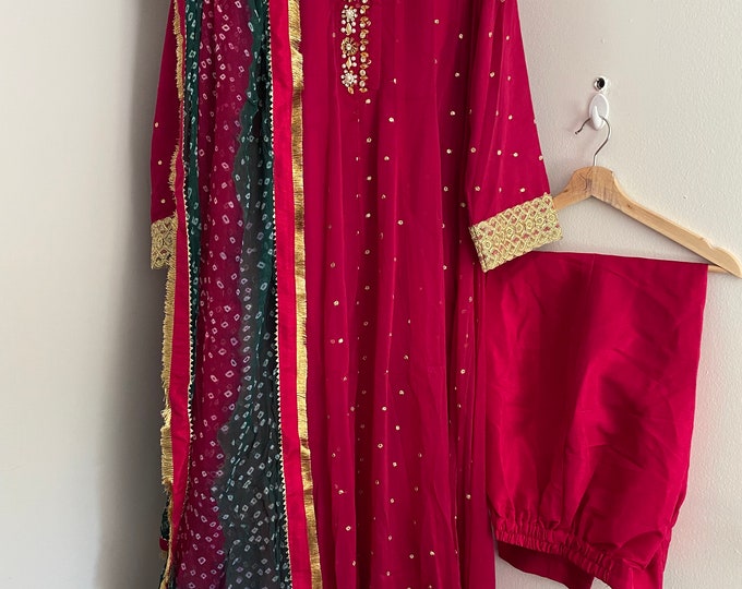 Pakhi Pink Mirror Embroidered Top