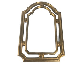 Specchio antico da parete con cornice dorata, decorazione vintage per soggiorno e camera da letto, specchio da parete in stile Art Nouveau.