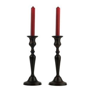 Vintage Brass Candle Holders Set of 2, French Antique Candlestick Stands, Elegant Home Decor, Table Centerpiece, Vintage Decor