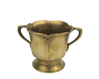 Vintage Brass Planter German Jardiniere Elegant Plant Pot, Beautiful Plants Jardiniere Antique Brass Plant Pot, Perfect Housewarming Gift