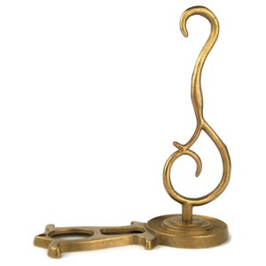 Gancho de valet de latón, percha de latón vintage, percha de pared vintage, decoración para el hogar