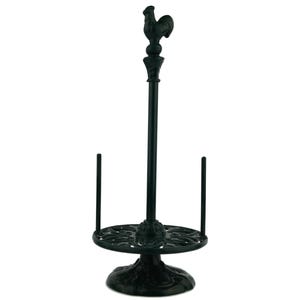 Suporte de papel toalha de ferro vintage, suporte de papel toalha fazenda galo, acessório de cozinha exclusivo, decoração de casa