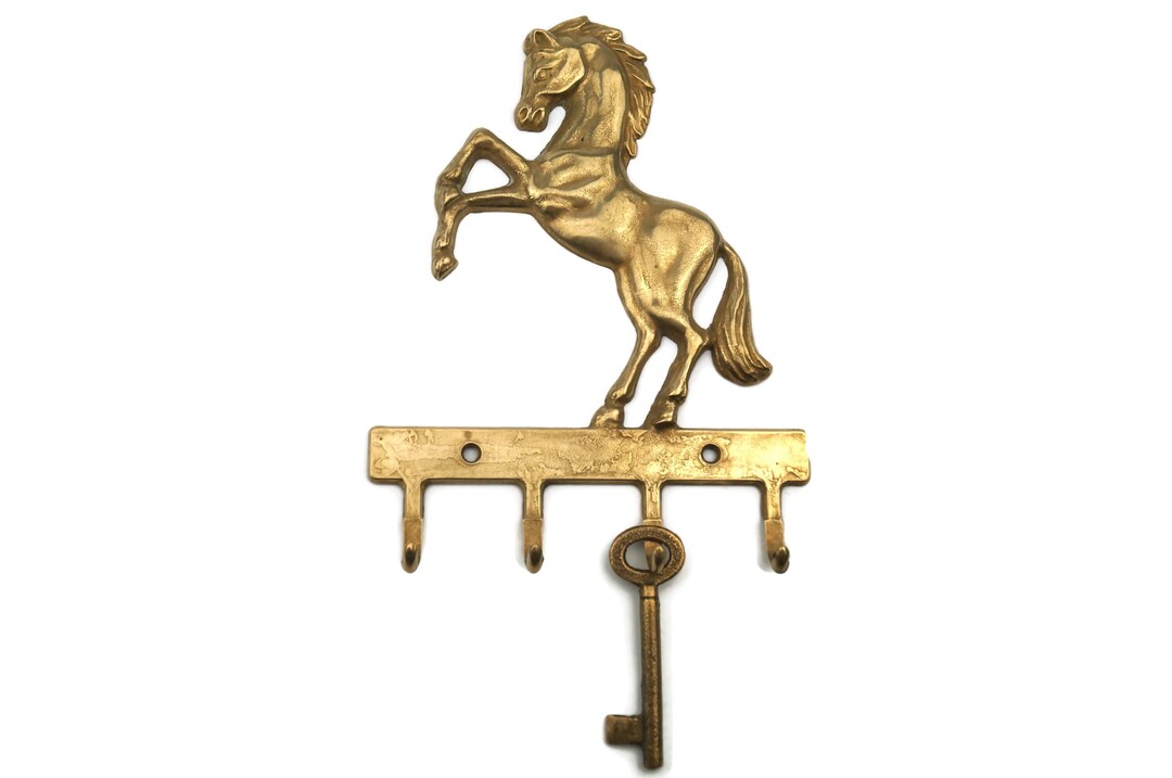 Key Display Rack Vintage Wall Key Holder, Brass Key Display Rack for Home Decor, Rustic ...