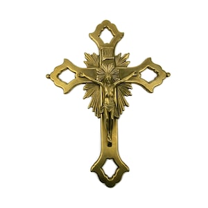 Jesus Kreuz Kruzifix Wandbehang, Fronleichnam Dekor, antikes religiöses Artefakt, korinthischer Altar Christentums Dekor Kunst