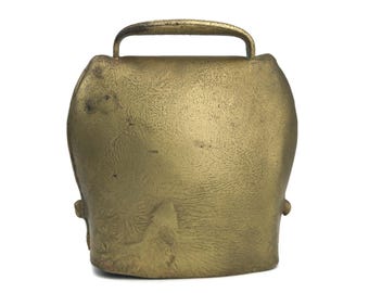 アンティークスイスカウベル、大型ヴィンテージ吊り下げベル、4.7