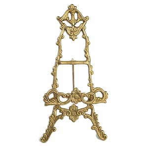 Vintage Brass Photo Stand, Victorian Photo Frame & Table Picture Holder, Elegant Home Decor Display, Unique Gift Idea, Wedding Vintage Decor