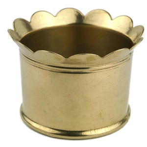 Small Brass Flower Pot, Vintage Heavy Brass Planter & Elegant Jardiniere - Perfect Housewarming Gift for Home Decor