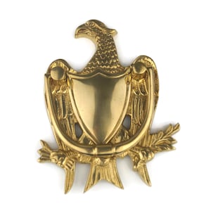 Vintage Brass Eagle Head Doorbell Knocker, Antique Front Door Hardware, Unique Ring Doorbell Ornament, Classic Gate Knocker
