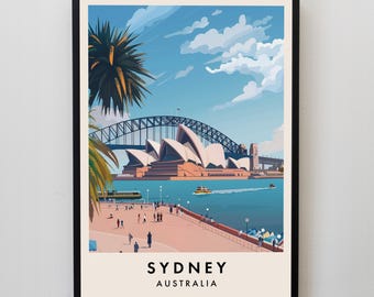シドニー旅行プリント、シドニーのウォールアート、シドニープリント、シドニーポスター、シドニーギフトアート、オーストラリア旅行プリント、オーストラリアポスター、オーストラリアギフト