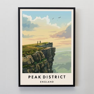 Peak Distrikt Reise Druck, Wandkunst Peak Distrikt, Peak Distrikt Druck, Peak Distrikt Poster, Peak Distrikt Geschenk Kunst, Peak Distrikt Geschenk
