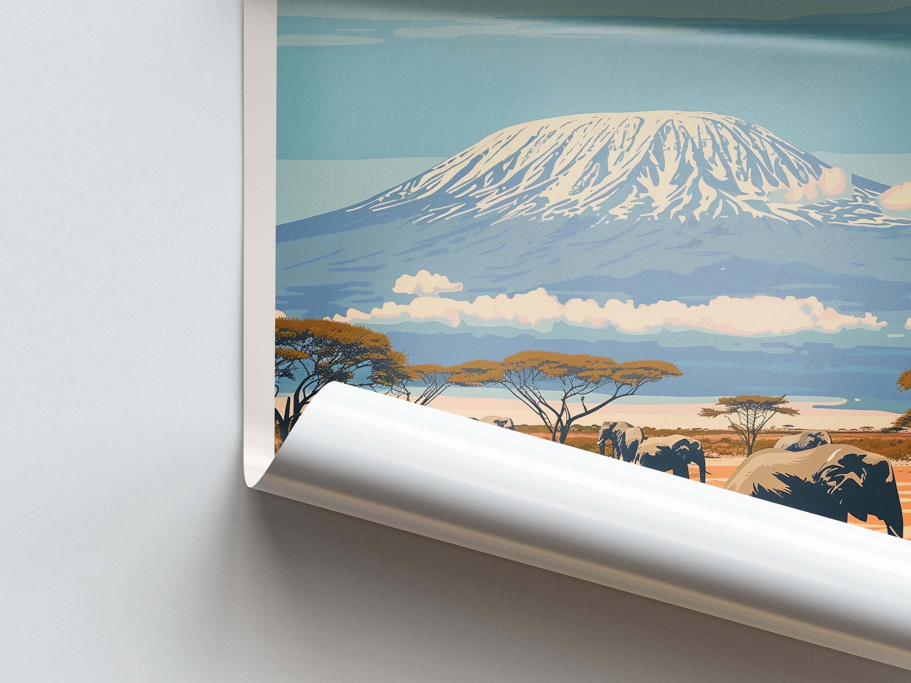 Tanzania Travel Print, Wall Art Tanzania Poster, Tanzania Africa