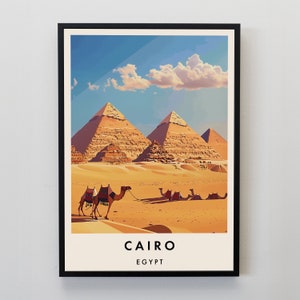 Cairo Travel Print, Wall Art Cairo, Cairo Print, Cairo Poster, Cairo Gift Art, Egypt Travel Art, Egypt Gift