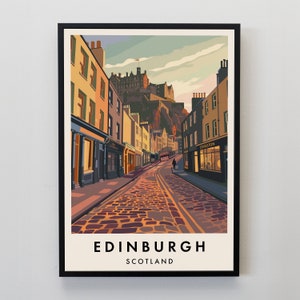Edinburgh Travel Print, Wall Art Edinburgh,Edinburgh Print, Edinburgh Poster, Edinburgh Gift Art, Edinburgh Travel Art, Scotland Gift