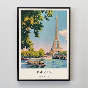 Impresión de viaje de París, arte de la pared París, impresión de París, cartel de viaje de París, arte de regalo de París, arte de viaje de París, regalo de viaje