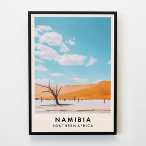 Namibia Reise Poster, Wand Kunst Namibia Poster, Namibia Reise Druck, Afrika Poster Reise Liebhaber Wohnkultur Wand Kunst Stadt Reise Poster Geschenk