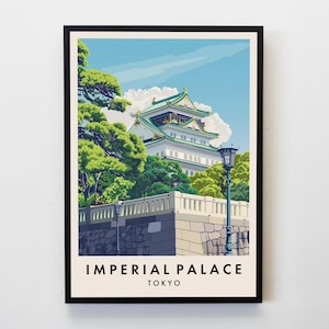 Imperial Palace Travel Print, Wall Art Imperial Palace Poster, Tokyo Japan Travel Print, Travel Lovers Home Decor Wall Art Travel Print Gift