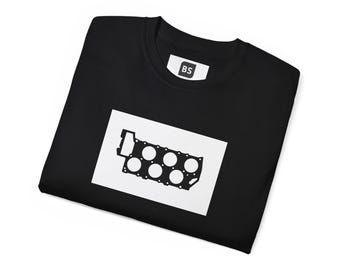 VR6 Head Gasket Car Enthusiast Tee | Garage Automotive Silhouette