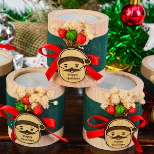 Handmade Christmas Rustic Candle Gift Set for Family,Xmas Gifts,Noel Bulk Christmas Gifts,Merry Christmas gifts,christmas ornaments decors