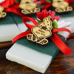 Personalized Christmas Gifts, Christmas Scented Soap Favor, Happy Holiday,New Year, Merry Christmas Favor Coworkers, Custom Christmas Favors