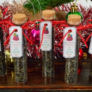 Weihnachtstee-Bevorzugungssets Einzigartige Dankesgeschenke, personalisierte Urlaubsteegeschenke für Gäste, Massenweihnachtsgeschenke, Mitarbeiter-Weihnachtsgeschenkideen