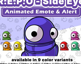 R.E.P.O Side Eye Animated Emotes & Alerts - Twitch, Discord, Kick