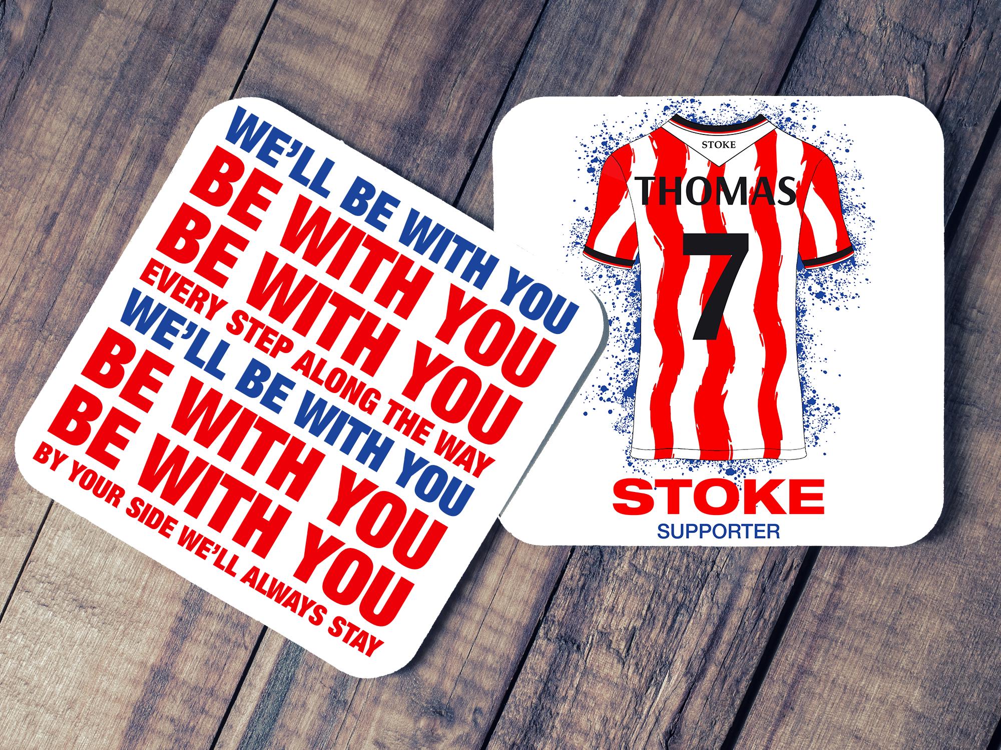 Vintage 1960'S Stoke City FC Supporters Football'Good Luck 'Rosette Banderole