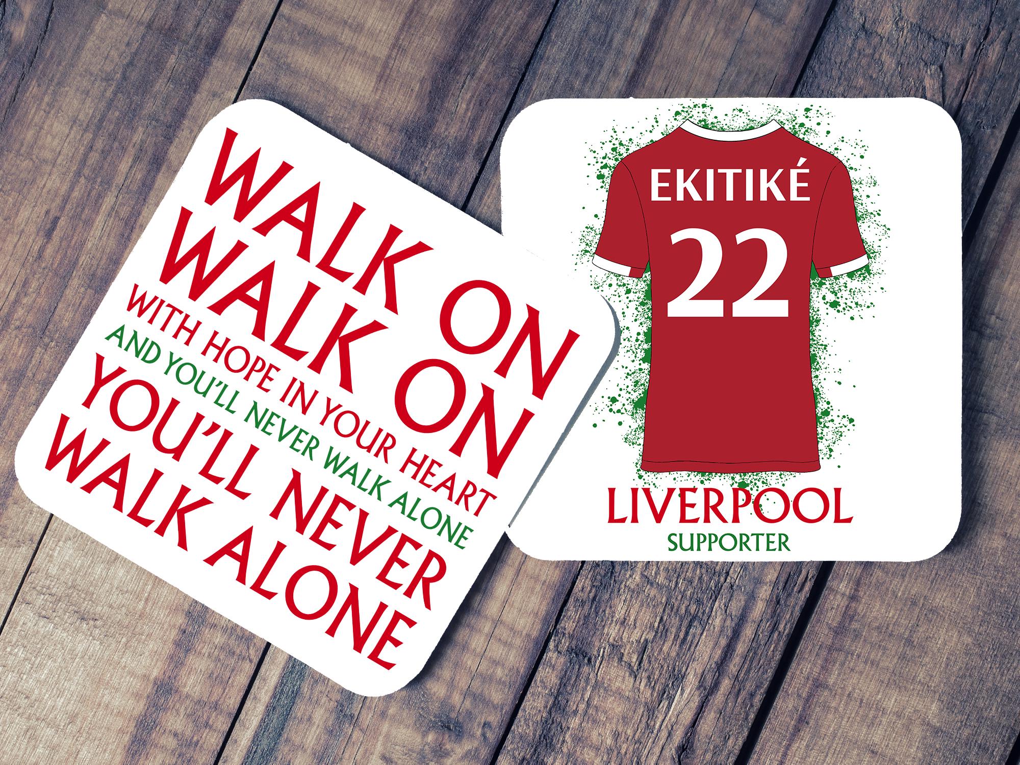 Liverpool Gifts, Themed Football Beer Mat Set - Coasters