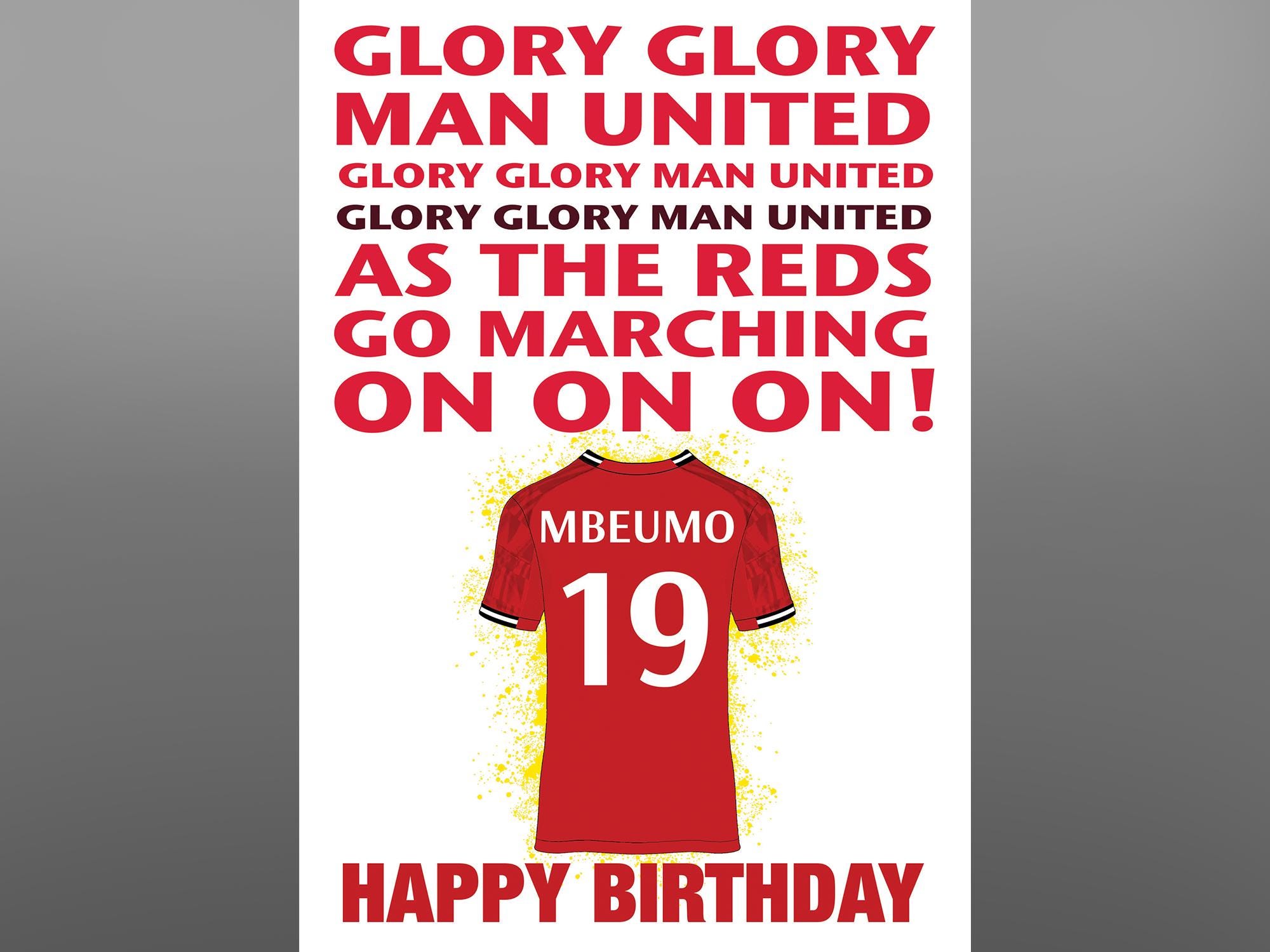 Manchester Unted Brthday Card | Happy Brthday Nephew, Brthday Cards - View #6