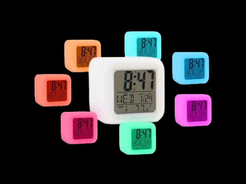 Personalised Luton Town Style Digital Alarm Clock, Personalise 25/26 ...