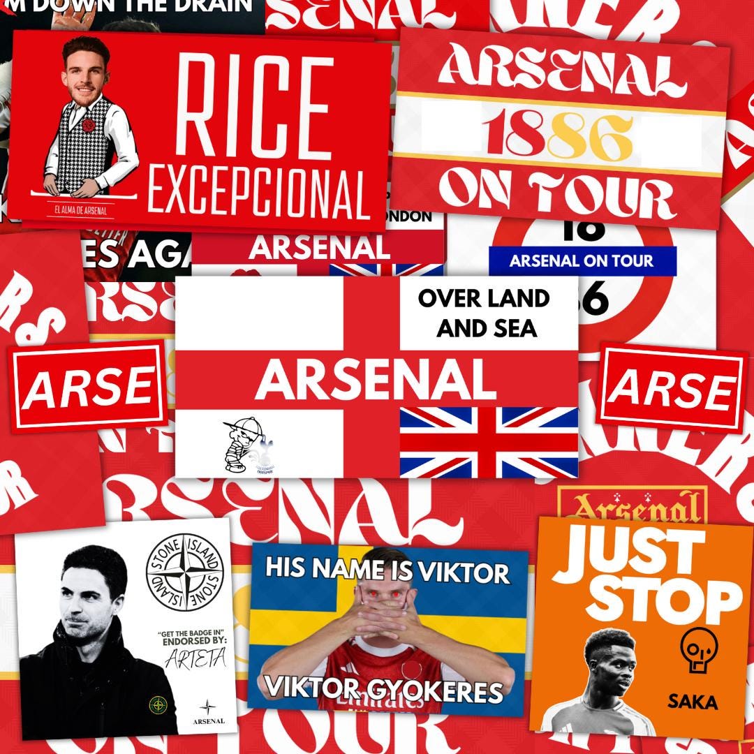 Arsenal Inspired FAN Football ULTRA Stickers X50 - Etsy
